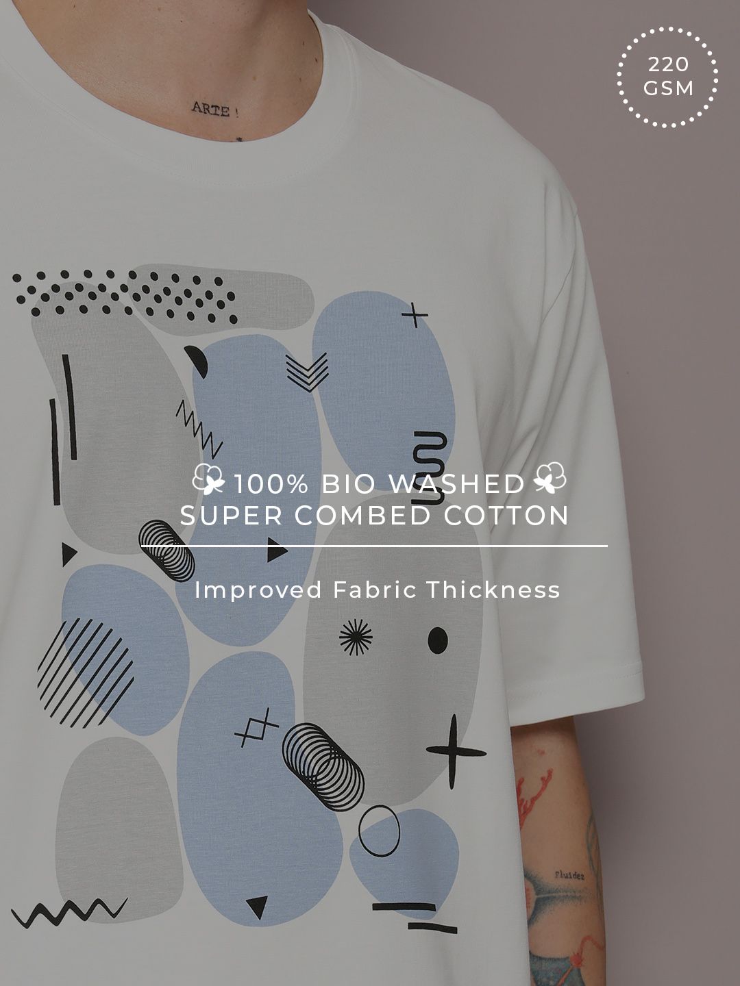 DILLINGER Men Printed Drop-Shoulder Sleeves T-shirt