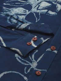 Mr Bowerbird Pure Cotton Tailored Fit Hand Block Printed Casual Shirt