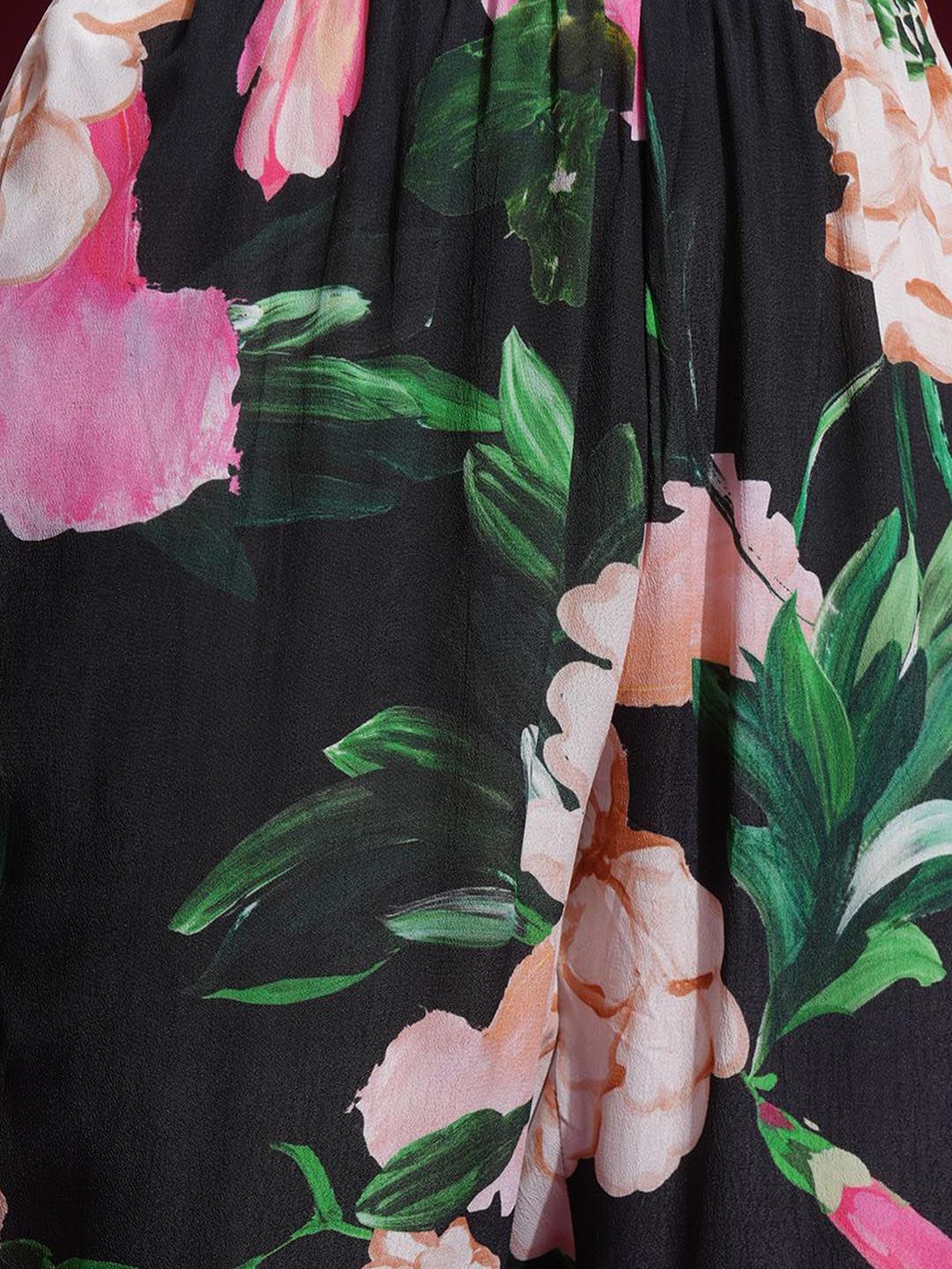 Vishudh Women Printed V-Neck Kurta Slim Pants Co-Ord Set