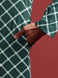 Anouk Pure Cotton Geometric Print Straight Kurta