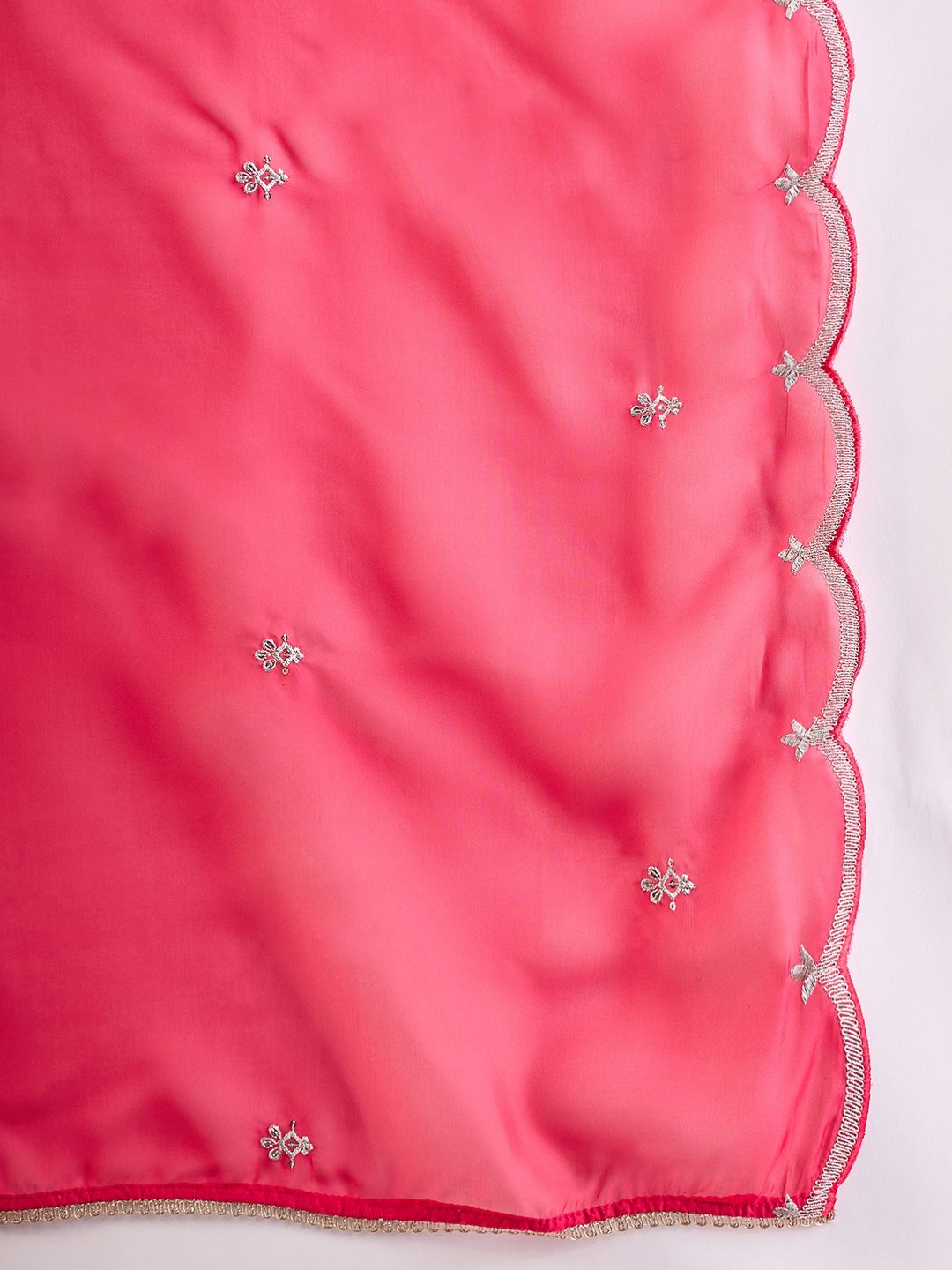 Indo Era Women Floral Yoke Design Regular Liva Kurta with Trousers & With Dupatta