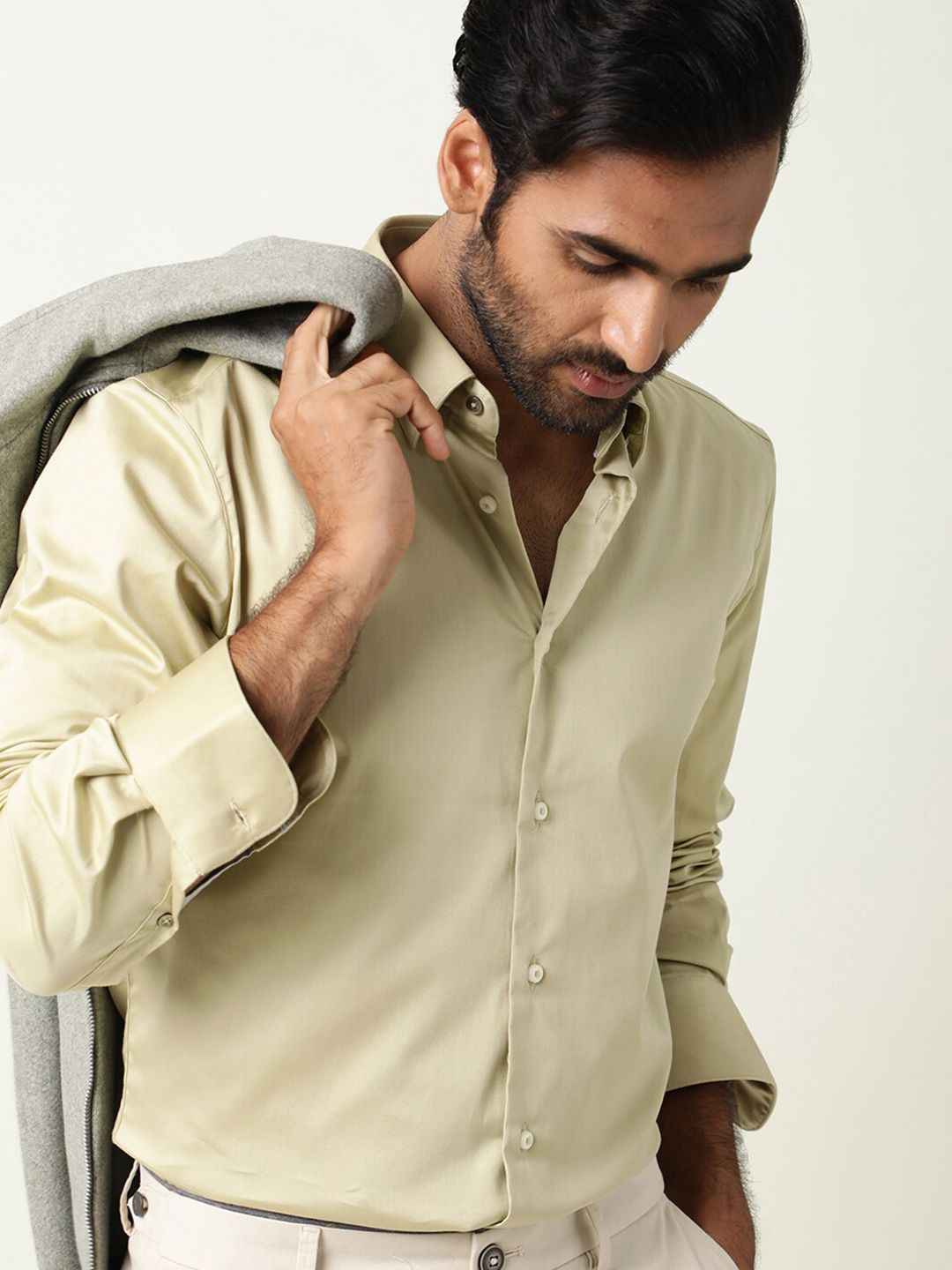 RARE RABBIT Men Como Slim Fit Formal Shirt