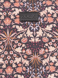 ZOUK  Women Ethnic Printed Vegan Leather Backpack With Compression Straps-Up to 16 inch