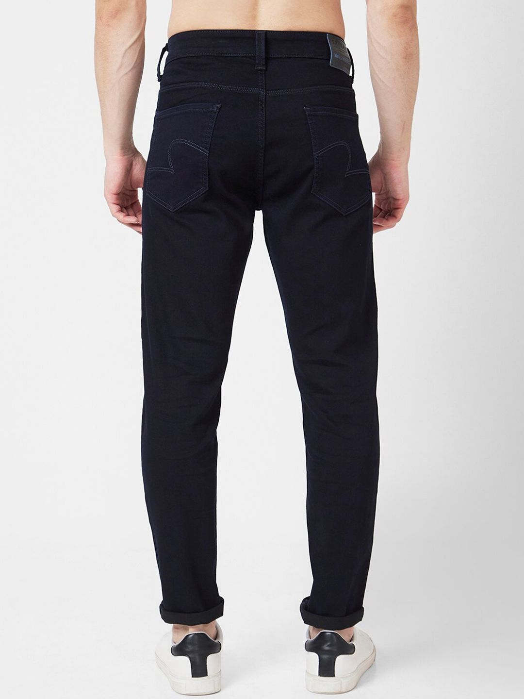 SPYKAR Men Kano Slim Fit Cotton Mid-Rise Clean Look Jeans