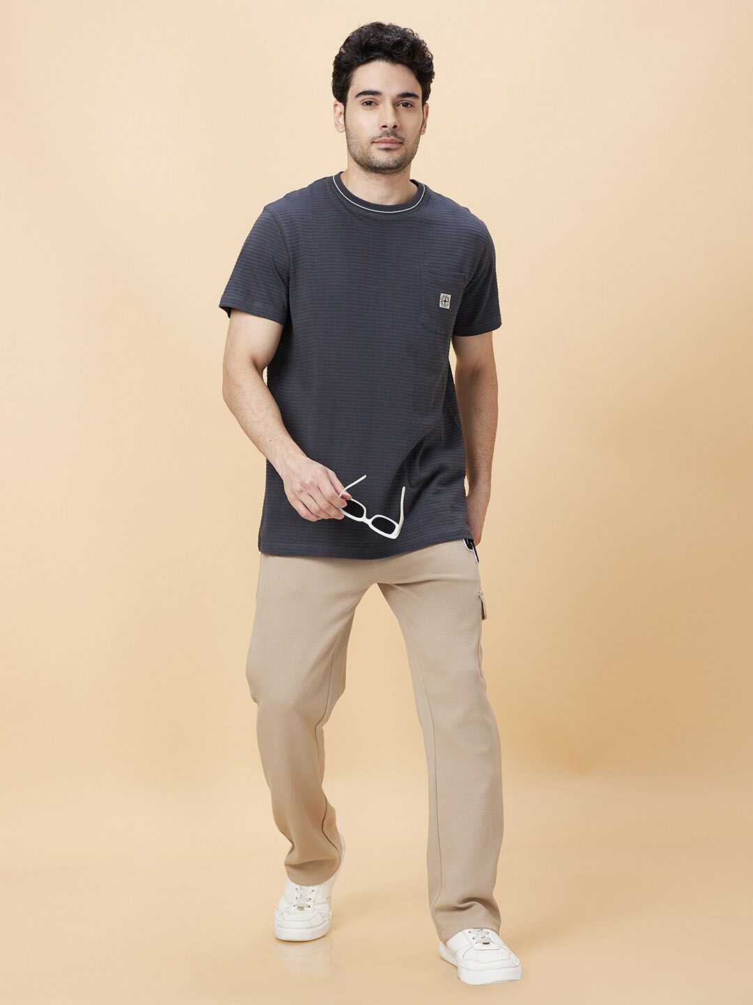 Being Human Striped Round Neck T-shirt