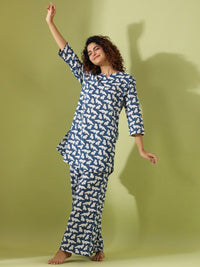 SANSKRUTIHOMES Conversational Printed Pure Cotton Night suit
