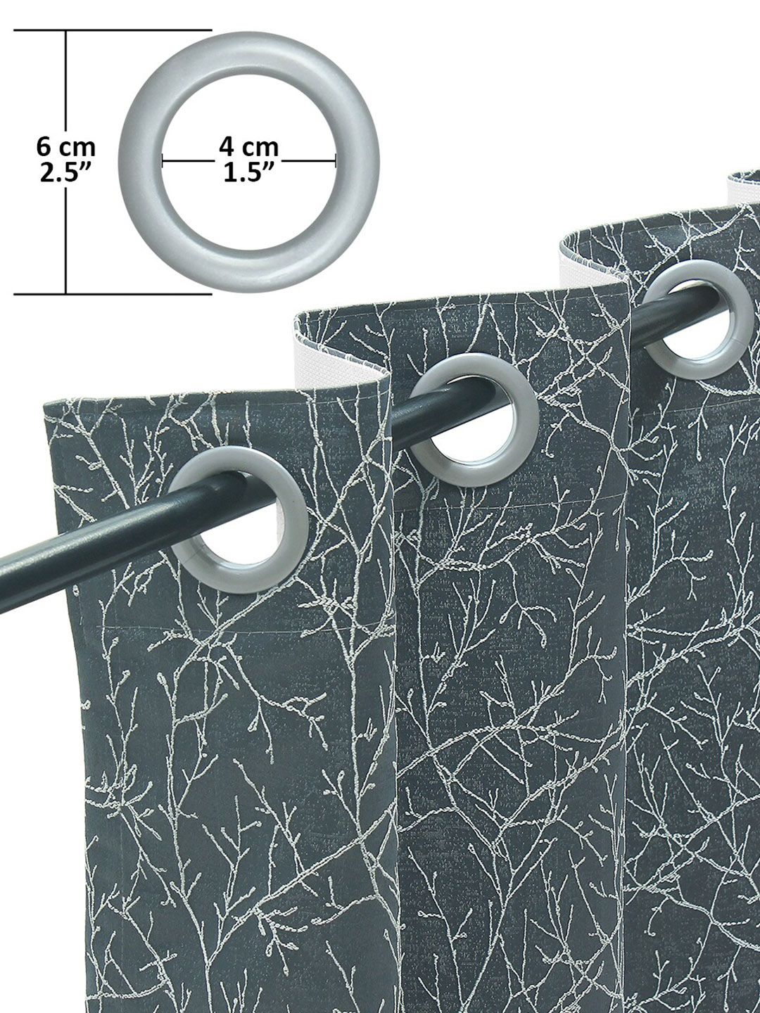 Story@Home Jacquard 400 GSM 7 feet1 U Door Curtain