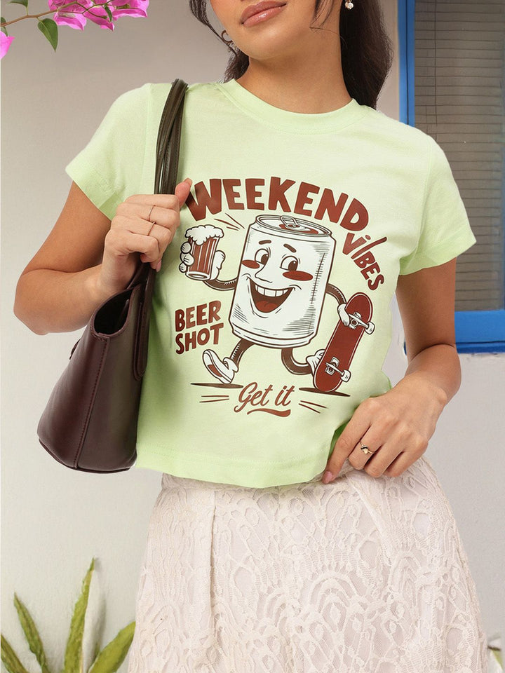 DressBerry Summertime Snaz Printed Pure Cotton T-shirt