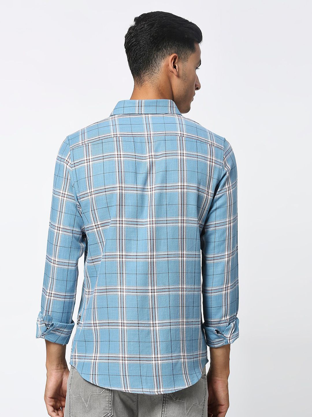 Being Human Slim Fit Tartan Checks Casual Shirt