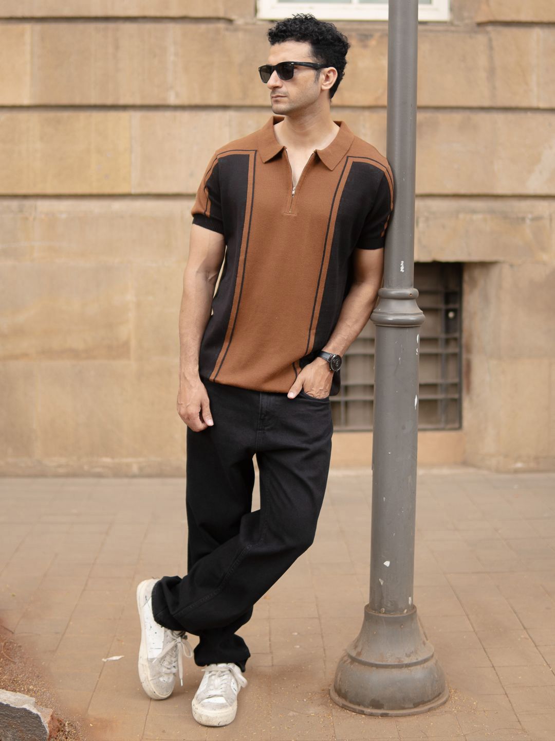 Powerlook Men Polo Collar T-shirt