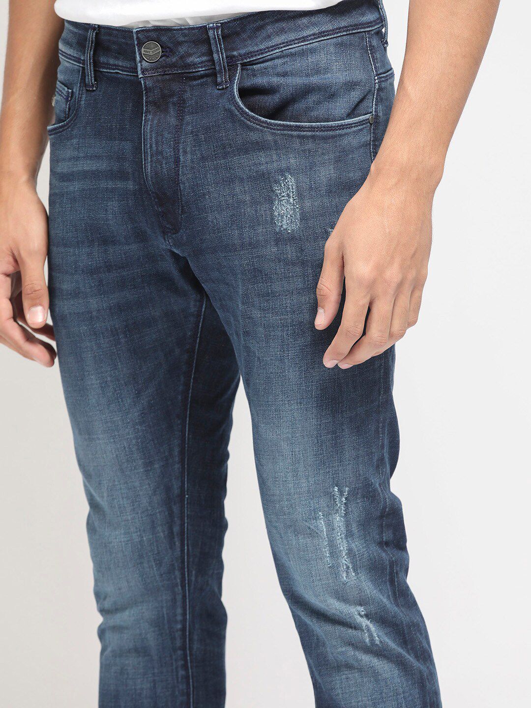 RARE RABBIT Men Reims Slim Fit Cotton Jeans