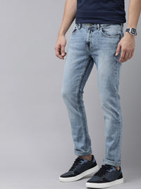 SPYKAR Men Skinny Fit Low-Rise Heavy Fade Stretchable Jeans