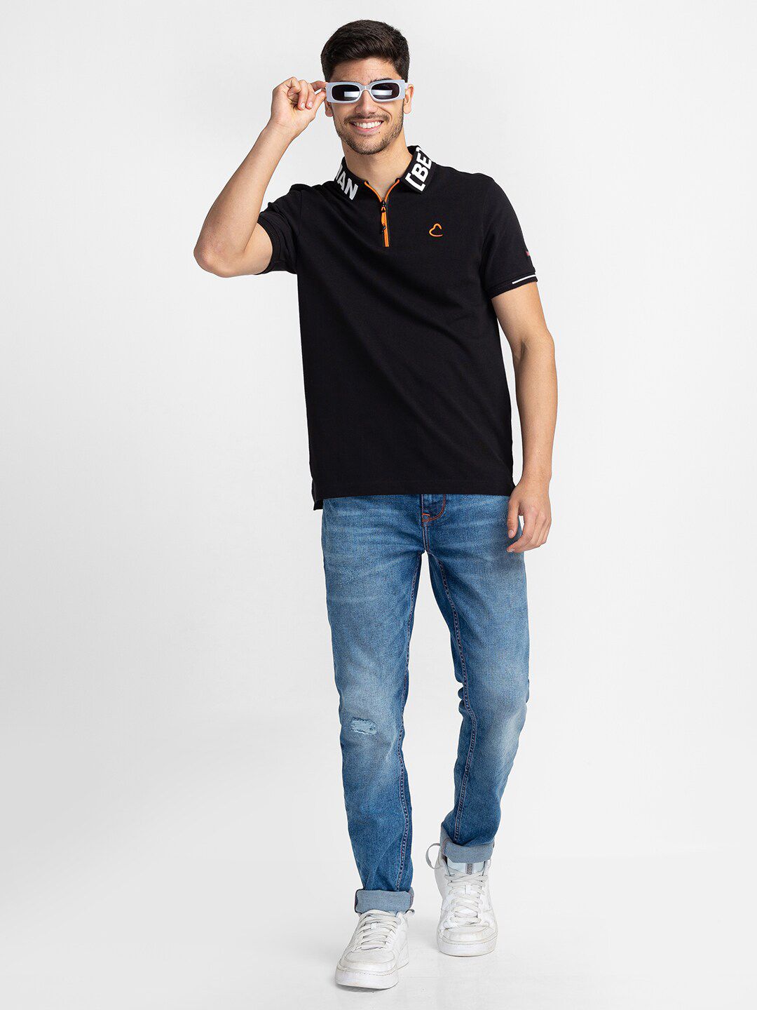 Being Human Polo Collar Regular Sleeves T-shirt