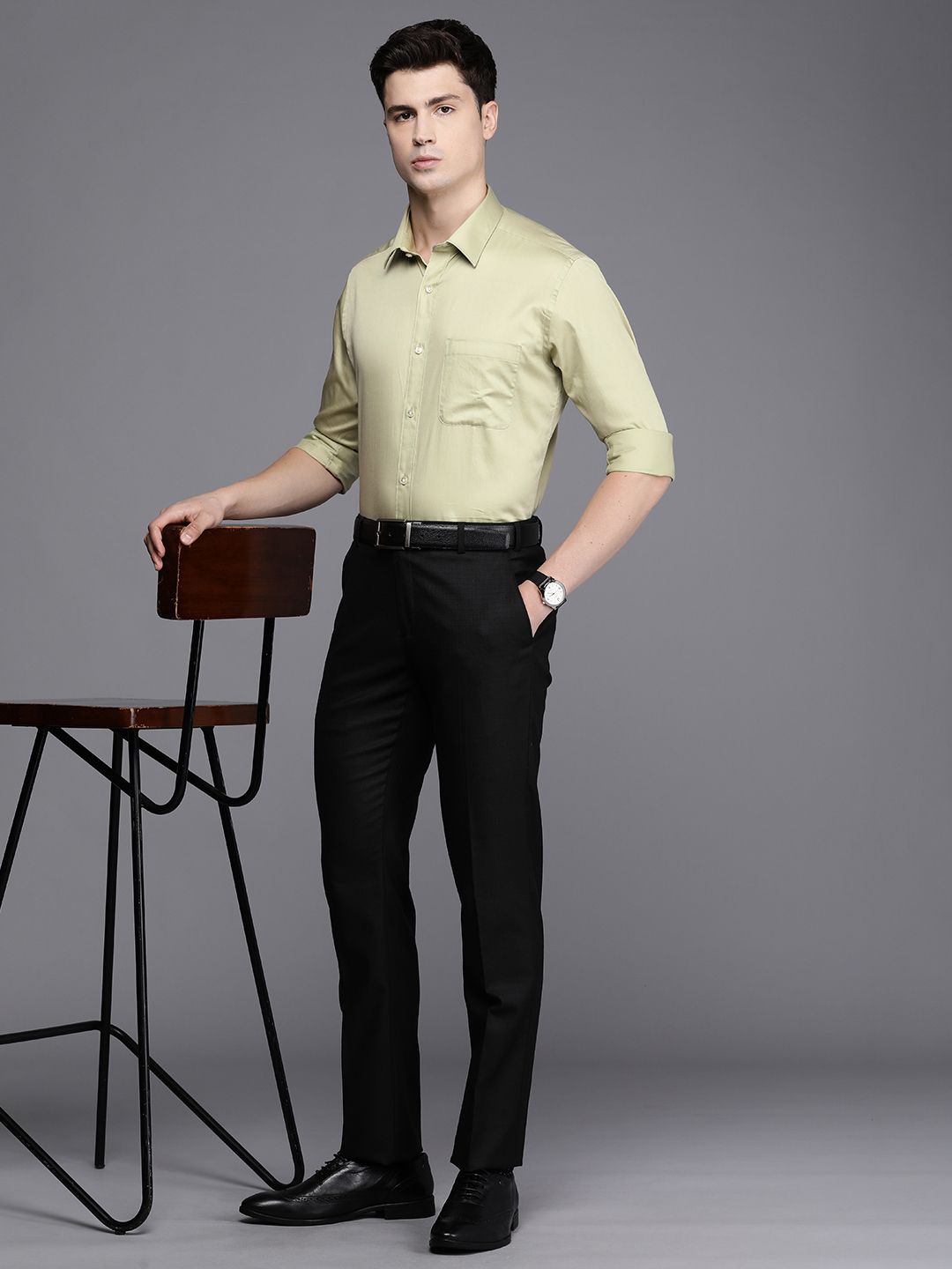 Raymond Pure Cotton Slim Fit Opaque Formal Shirt