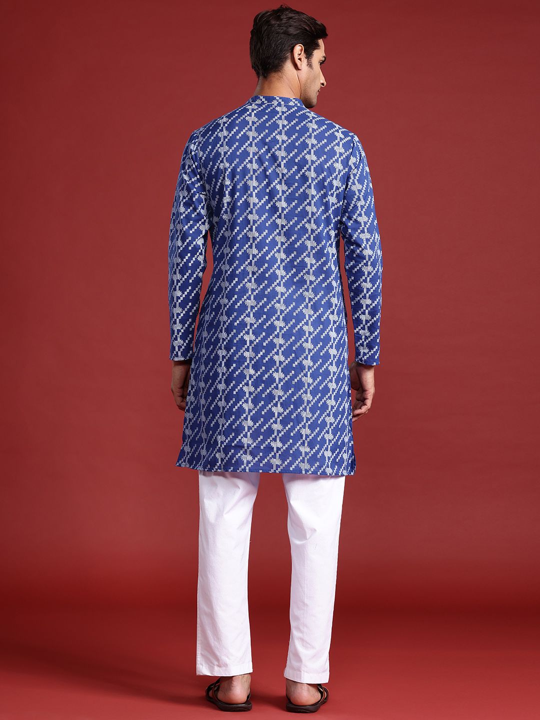 Anouk Pure Cotton Geometric Printed Kurta