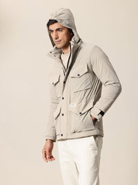 Mr Bowerbird Tailored Fit Hooded Padded Jacket
