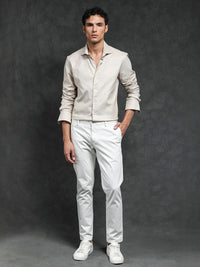 RARE RABBIT Men Comb-1 Slim Fit Textured Cotton Shirt