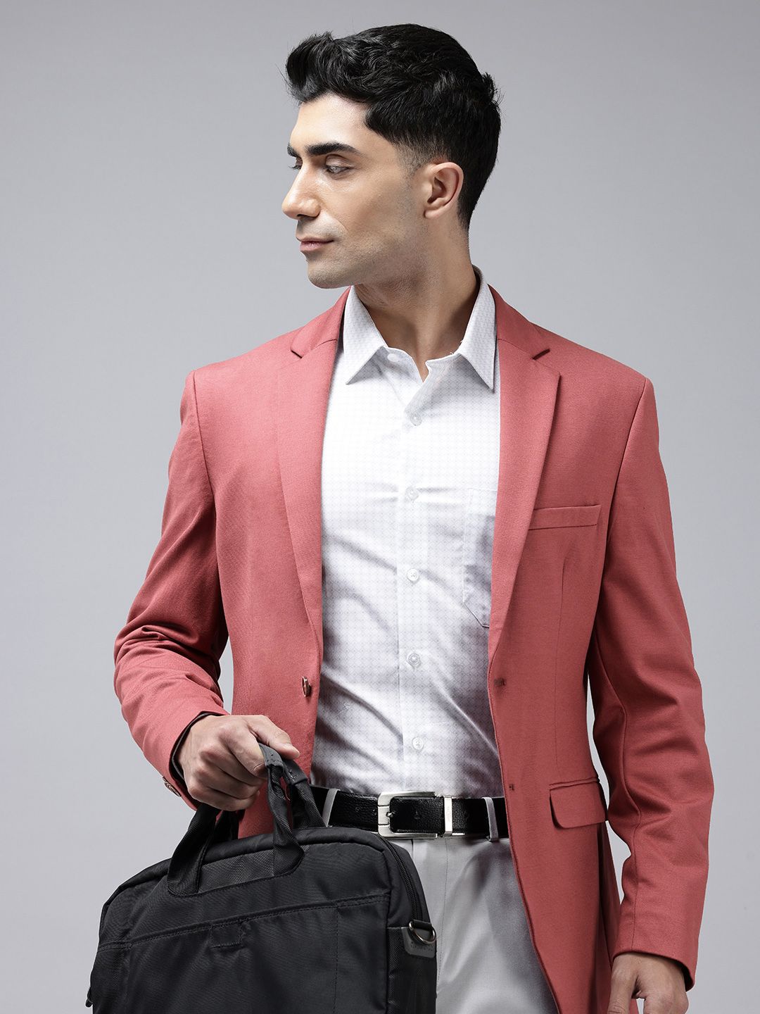 Park Avenue Super Slim Fit Single-Breasted Formal Blazer