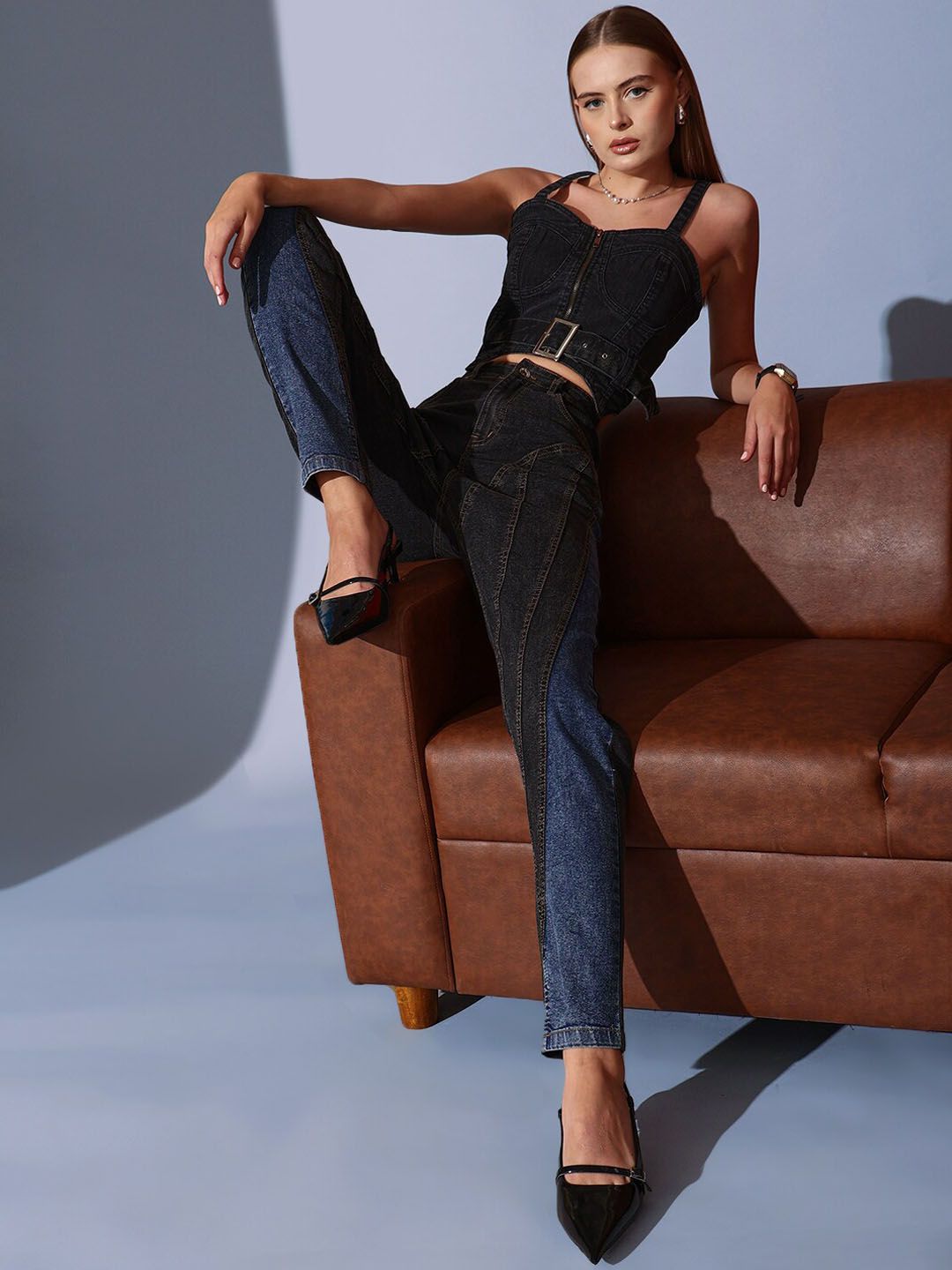 STREET 9 Women Comfort Tapered Fit High-Rise Jeans