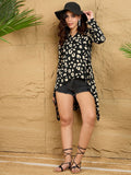 Berrylush Women Animal Printed High-Low Tunic