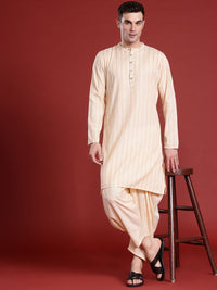 Anouk Men Striped Kurta with Salwar
