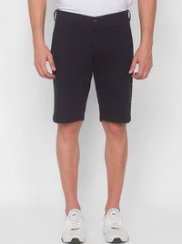 SPYKAR Men Blue Relaxed Fit Mid-Rise Pure Cotton Shorts