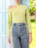 DressBerry Charming Cold Shoulder Style Regular Top