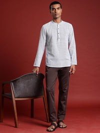 Anouk Pure Cotton Striped Short Kurta