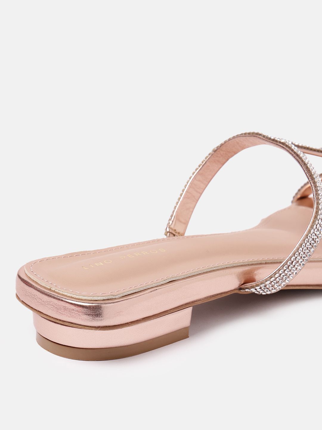 Lino Perros Women Embellished Party Open Toe Flats