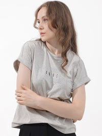 RAREISM Women Solid Extended Sleeves T-shirt