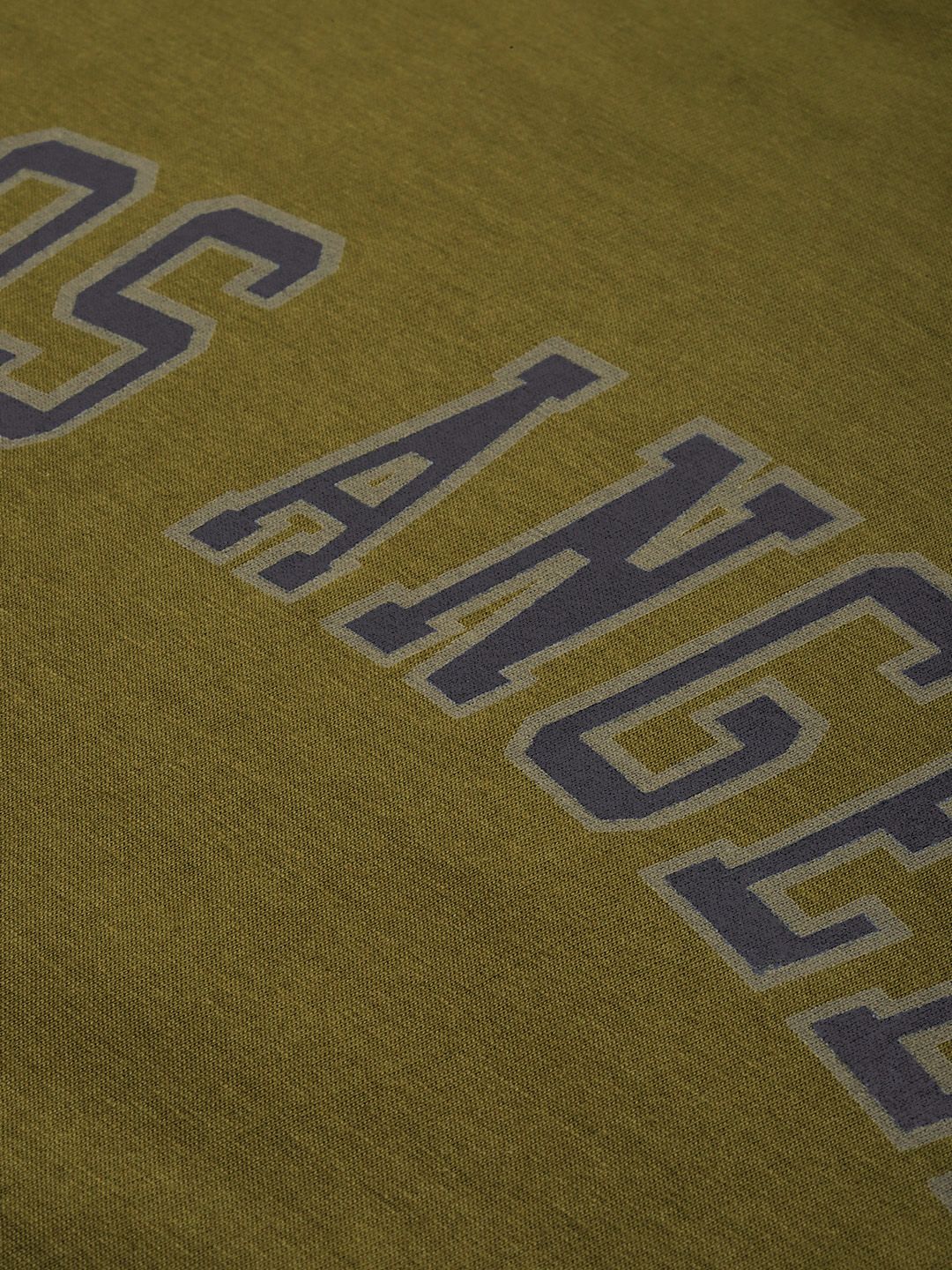 DILLINGER Men Olive Green Printed Pure Cotton Loose Oversized T-shirt