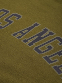 DILLINGER Men Olive Green Printed Pure Cotton Loose Oversized T-shirt