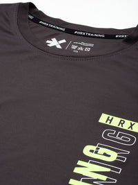 HRX by Hrithik Roshan Rapid-Dry  Brand Logo Print Training T-shirt