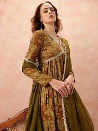 all about you Lace Taping Ethnic Dress