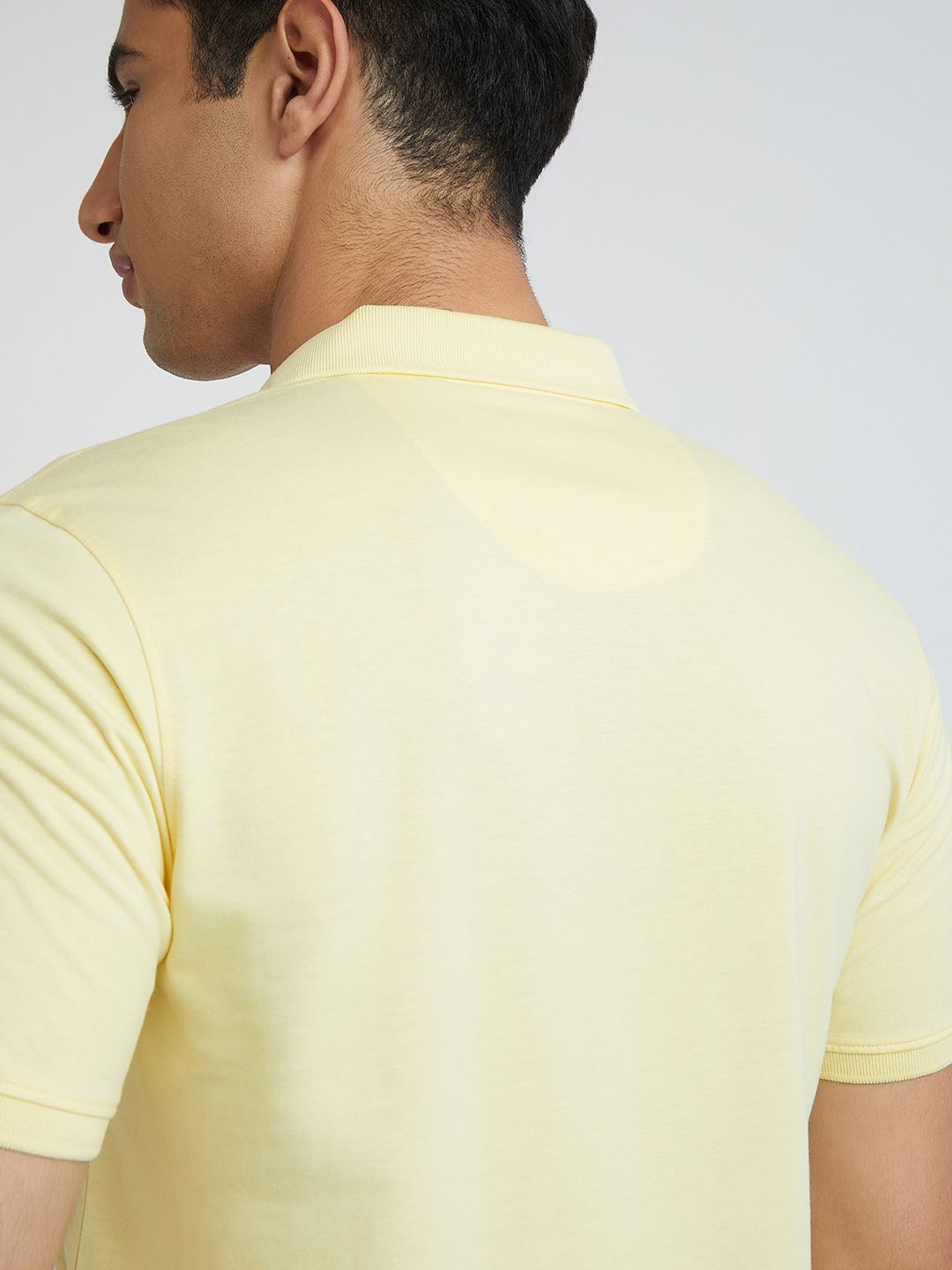 Park Avenue Cotton Rich Striped Polo Collar Slim Fit T-shirt