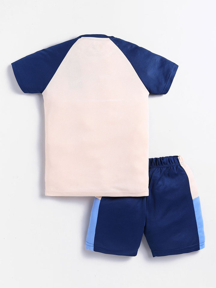 HRX by Hrithik Roshan U17 Boys Rapid Dry Printed T-shirt with Shorts