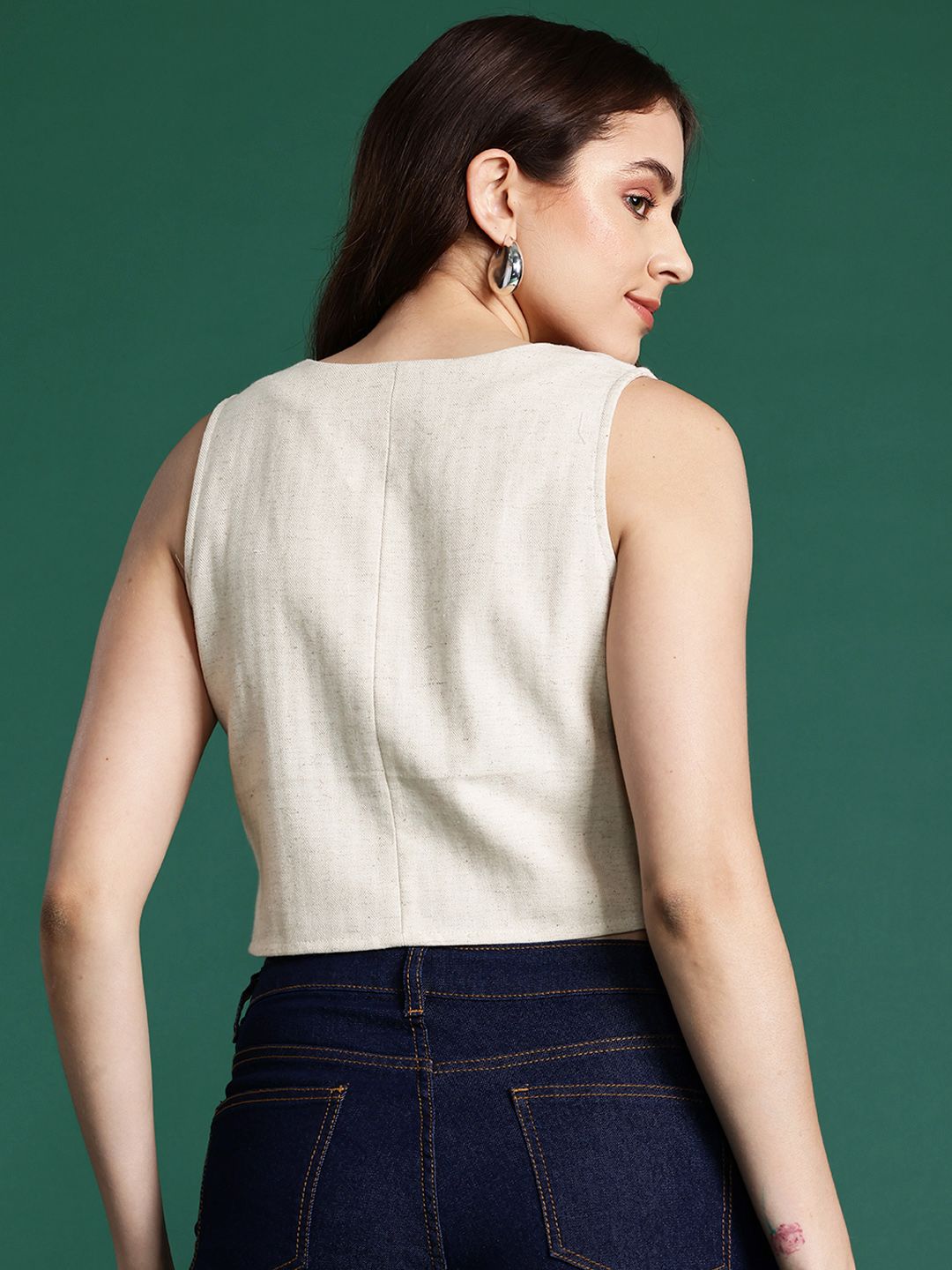 DressBerry Pure Cotton V-Neck Waistcoat