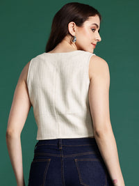 DressBerry Pure Cotton V-Neck Waistcoat