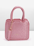DressBerry Textured Structured Handheld Bag