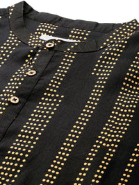 Anouk Men Pure Cotton Geometric Printed Kurta