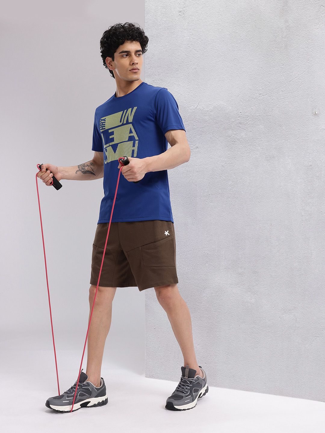 HRX by Hrithik Roshan Men Typography Printed Rapid-Dry Training T-shirt