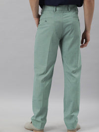 RARE RABBIT Men Dexs Slim Fit Mid Rise Formal Trouser