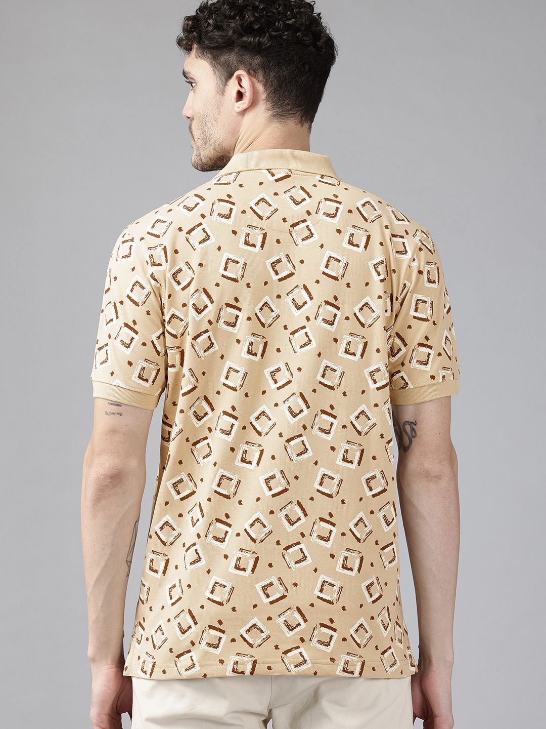 Park Avenue Printed Polo Collar T-shirt