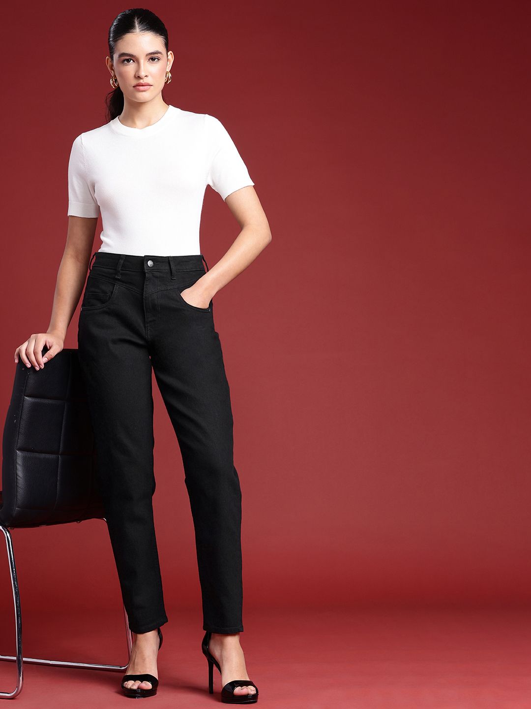 all about you Women Mom Fit Stretchable Jeans