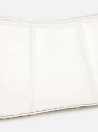 DressBerry Self Striped Structured Handheld Bag