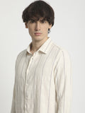 The Bear House Men Striped Slim Fit Casual Shirt