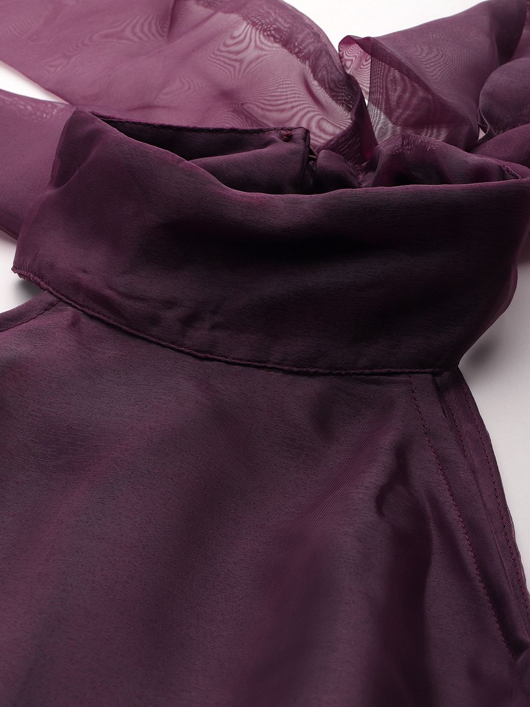 DressBerry Ruffled Net Drop-Waist Dress