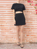 DressBerry Twin Tie-Up Monochrome Matrix Co-ords