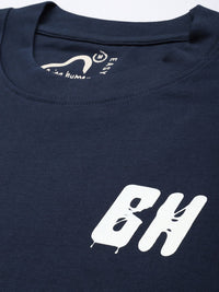 Being Human Brand Logo Printed Drop-Shoulder Sleeves Pure Cotton Easy Fit T-shirt