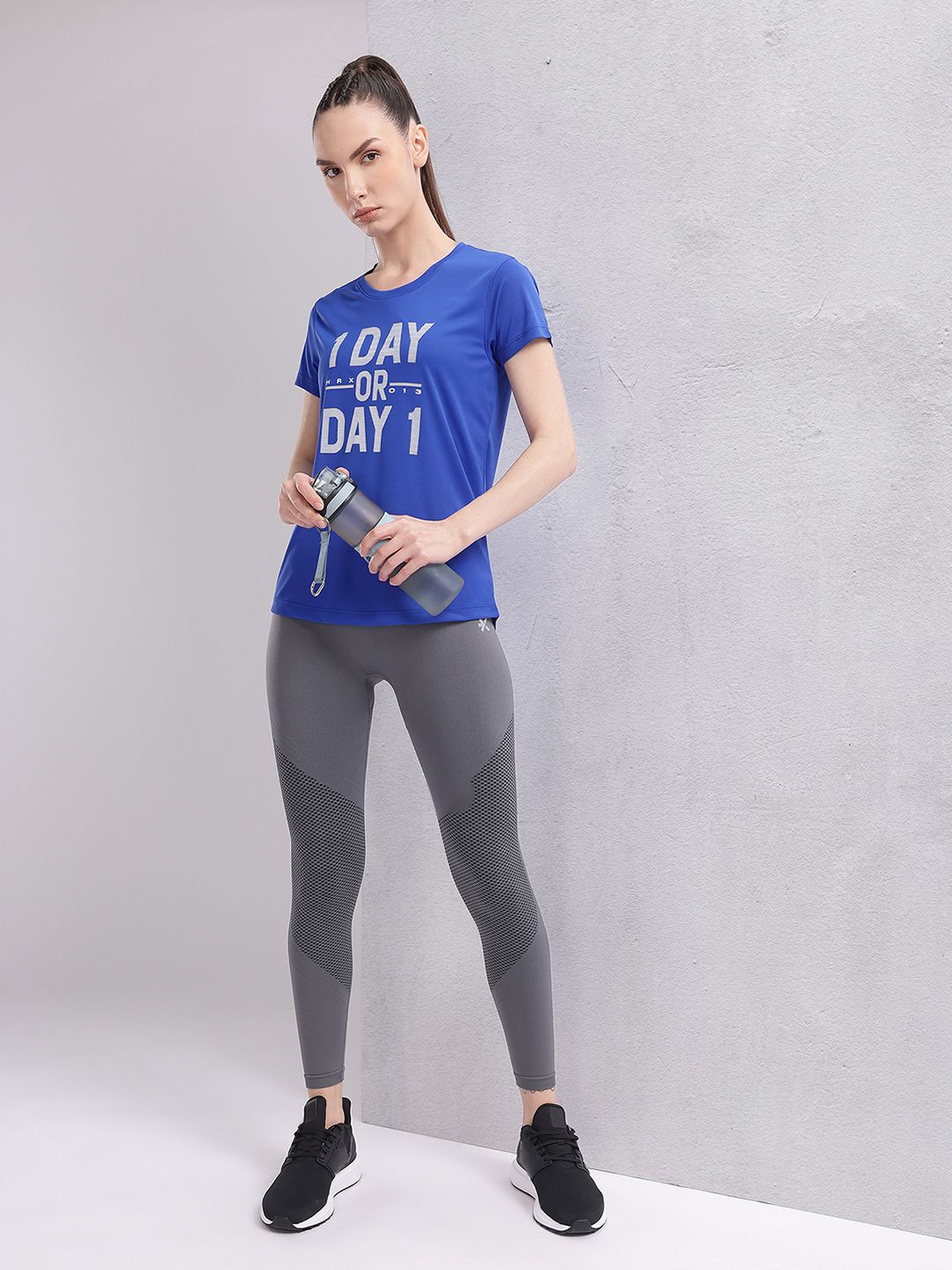 HRX by Hrithik Roshan Women Printed Rapid-Dry Training T-shirt